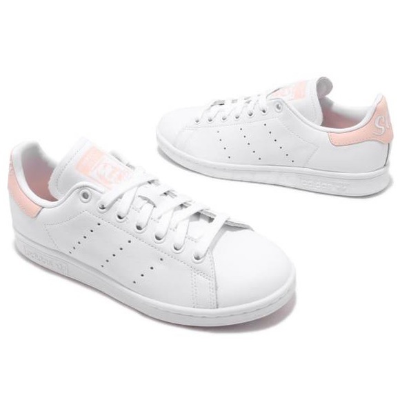 🔥NIB Adidas Stan Smith Tennis Sneakers White/Pink - Picture 2 of 9
